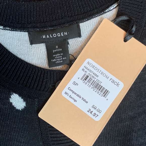 Halogen 3/4 sleeve Cardigan - Picture 4 of 5